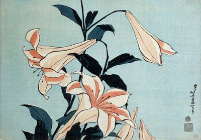 Trompetliljer af Katsushika Hokusai