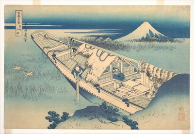 Ushibori i Hitachi-provinsen (Jōshū Ushibori), fra serien »De 36 udsigter over Fuji-bjerget« (Fugaku sanjūrokkei) af Katsushika Hokusai