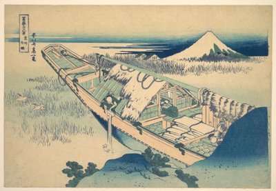 Ushibori i Hitachi-provinsen (Jōshū Ushibori), fra serien »De 36 udsigter over Fuji-bjerget« (Fugaku sanjūrokkei) af Katsushika Hokusai