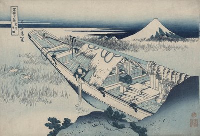 Ushibori i Hitachi-provinsen, fra serien Thirty-six Views of Mount Fuji af Katsushika Hokusai