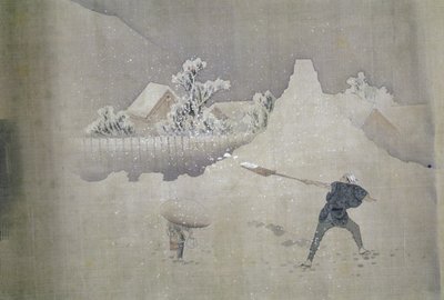 Udsigt over Mt.Fuji, fra den malede rulle af Tolv udsigter over Mt.Fuji af Katsushika Hokusai