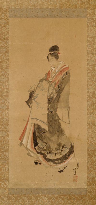 Den vandrende kurtisane af Katsushika Hokusai