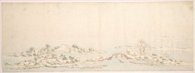 Vinterlandskab af Katsushika Hokusai