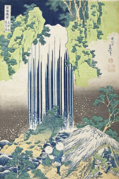 Yōrō-vandfaldet i Mino-provinsen af Katsushika Hokusai