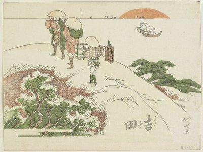 Yoshida, 1799-1802 af Katsushika Hokusai