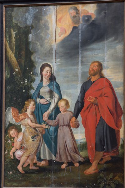 Sognekirke (Saint Walburga Parish Church). maleri. af 