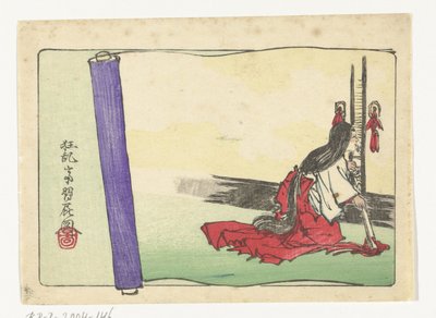 kigrende dame i vente The Big Tail (serietitel) af Kawanabe Kyosai