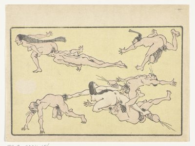 Orgie The Big Tail (serietitel) af Kawanabe Kyosai