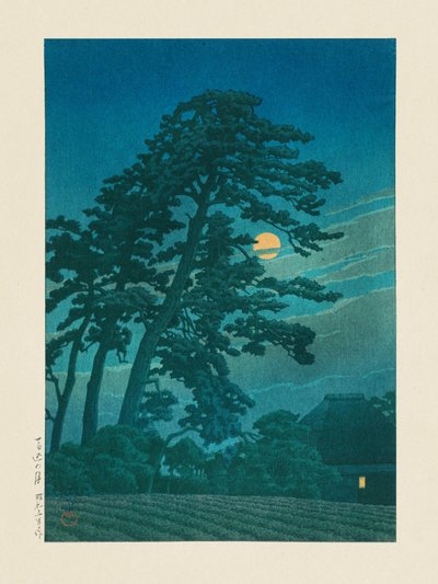 Månen ved Magome af Kawase Hasui