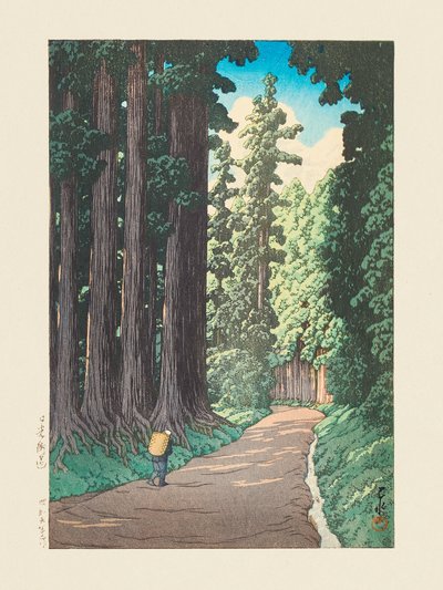 Nikko Gaido (Vejen til Nikko) (1930) af Kawase Hasui