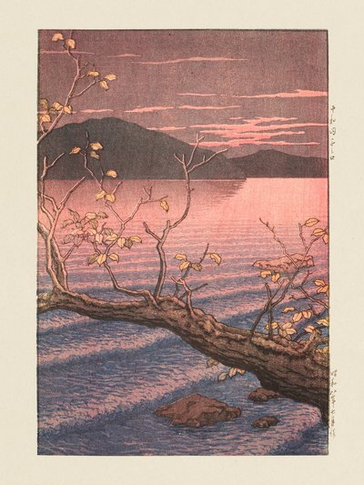 Towadako Noguchi (Towada-søen, Aomori) (1932) af Kawase Hasui