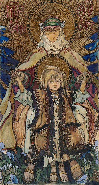 Hutsul Madonna af Kazimierz Sichulski
