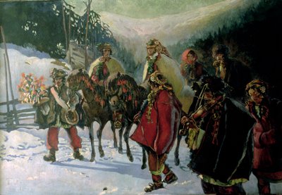 Hucul bryllup, 1909 af Kazimierz Sichulski