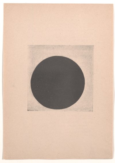 Black Circle for "Fra kubisme og futurisme til suprematisme: En ny realisme i maleriet" af Kazimir Severinovich Malevich
