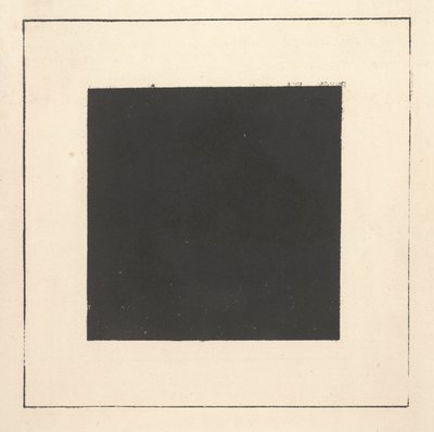 Sort firkant fra "Suprematisme: 34 tegninger" af Kazimir Severinovich Malevich