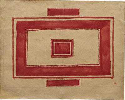 Loftsplan for Det Røde Teater, Leningrad af Kazimir Severinovich Malevich
