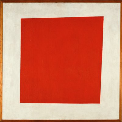 Den Røde Plads (olie på lærred) af Kazimir Severinovich Malevich