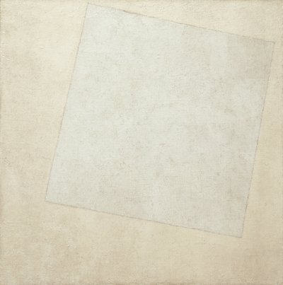 Suprematistisk komposition: Hvidt på hvidt, 1918 af Kazimir Severinovich Malevich