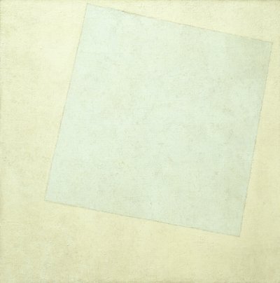 Suprematistisk sammensætning. Hvidt på hvidt, 1918 af Kazimir Severinovich Malevich