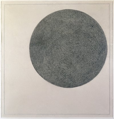 Suprematistisk element: cirkel (olie på lærred, 20. århundrede) af Kazimir Severinovich Malevich