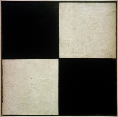 Fire kvadrater, 1915 af Kazimir Severinovich Malevich