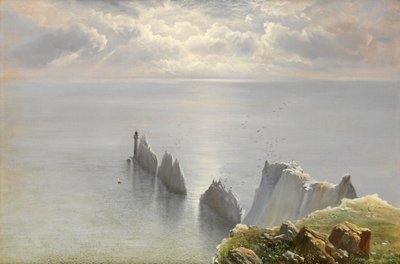 The Needles, Isle of Wight (olie på lærred) af Keeley Halswelle