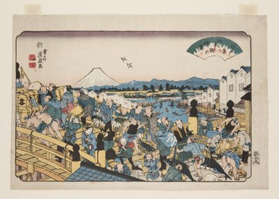C bære hayashi hayashi hayashi Nihonbashi af Keisai Eisen
