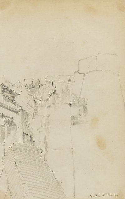 Templet i Theben, Egypten af Kellogg, Miner Kilbourne