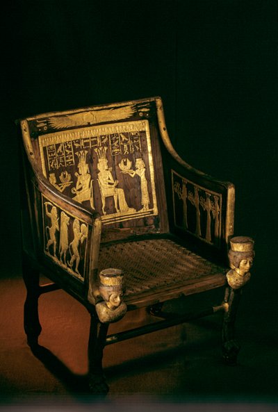 Stol af prinsesse Sitamun, "datter af Amun" (ca. 1370 fvt. - ukendt) var en antik..., 2009 (foto) af Kenneth Garrett