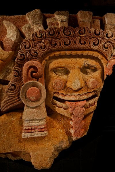 De største azteker; MM7677; Mexico City; Mexico; NMAH; Tenochtitlan; Aztec; Ahuis grav..., 2008 (foto) af Kenneth Garrett