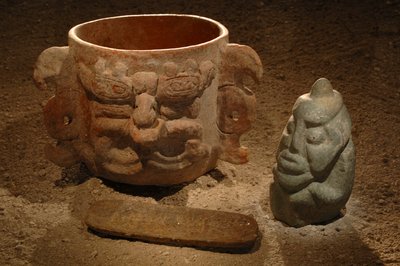 Maya; Maya-malerier; San Bartolo; Guatemala; Dr Bill Saturno, 2002 (foto) af Kenneth Garrett