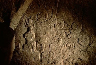 Olmekerne; oldtidskulturer; Amerika; Chalcatzingo; Mexico af Kenneth Garrett