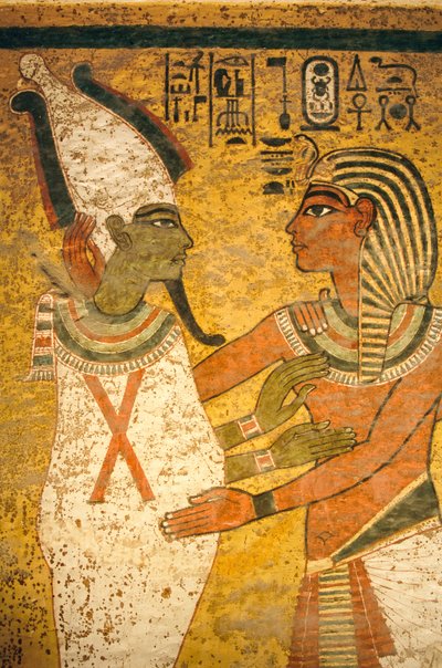 Vægmaleri i Kong Tutankhamons grav; Egypten; Det Nye Rige; Tutankhamon; Valley o..., 2003 (foto) af Kenneth Garrett