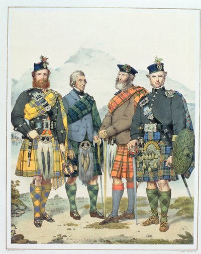 John MacLachlan, Hugh Grahame, James MacFarlane og Angus Colquhoun, fire af dronning Victorias 