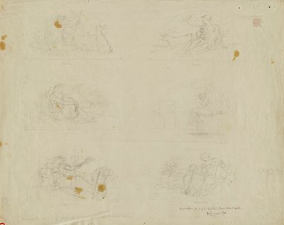 (Iowa State Capitol Rotunda) (studie til Six Lunettes) af Kenyon Cox