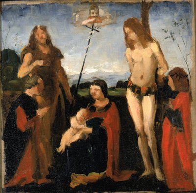 Efter Boltraffio, hellig samtale, 1878-1882. af Kenyon Cox