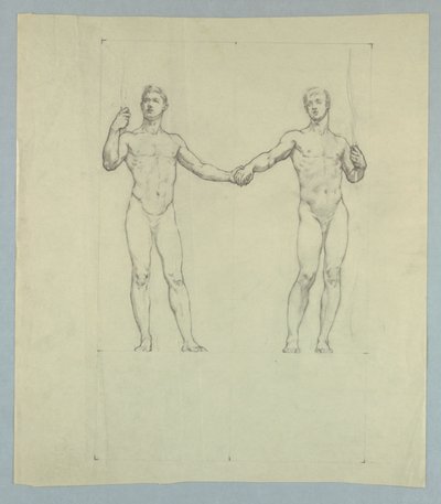 Figurstudie for Seal of the University Club, New York af Kenyon Cox