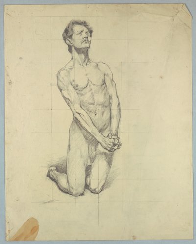 Figurstudie til "The Temptation of St. Anthony" af Kenyon Cox