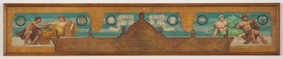 Law Reigns, undersøgelse for centralpanelet i "The Reign of Law," Frise for appelretten, New York af Kenyon Cox