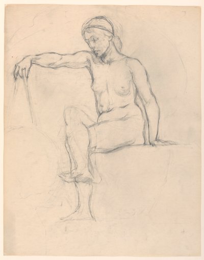Undersøgelse for "Astronomy", "The Sciences," Library of Congress, Washington D.C. af Kenyon Cox
