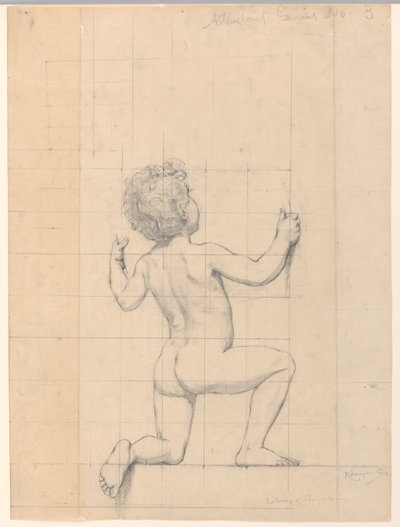 Undersøgelse for "Genius", "The Arts," Library of Congress, Washington D.C. af Kenyon Cox