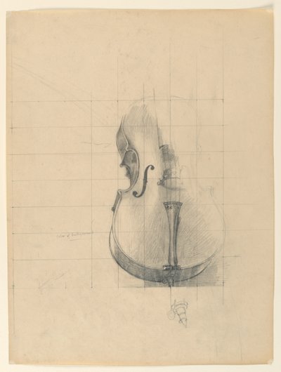 Studie til "Music", "The Arts," Library of Congress, Washington D.C. af Kenyon Cox