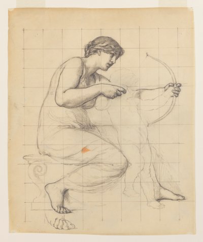 Studie til "The Education of Cupid" af Kenyon Cox