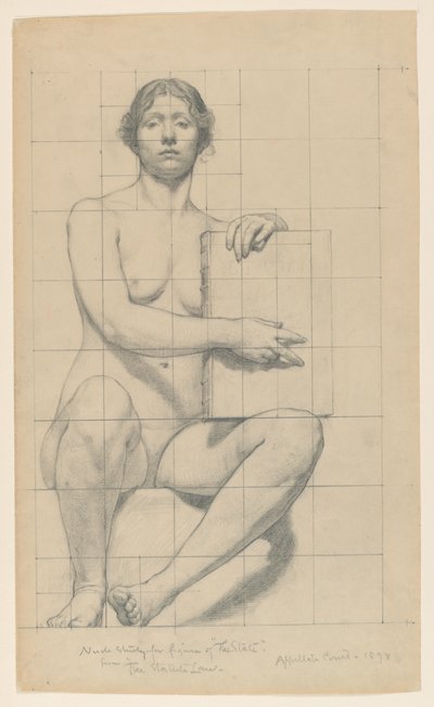 Undersøgelse for "The State", "The Reign of the Law," Appelafdelingsretshuset, New York, NY af Kenyon Cox