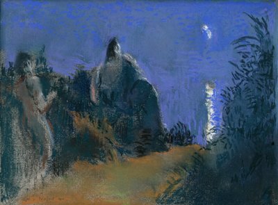Måneskin over havet, 1941. af Ker Xavier Roussel