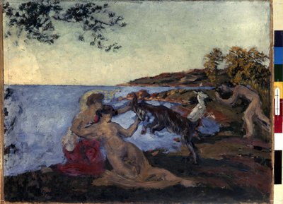 Mytologisk mønster. Maleri af Ker Xavier Roussel (1867-1944), ca. 1903. Olie på pap. Nabis. Størrelse: 47x62 cm. Eremitagemuseet, Sankt Petersborg (Saint-Petersburg) af Ker Xavier Roussel
