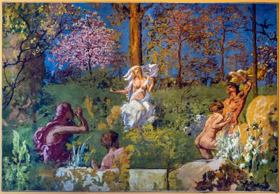 The Fountain of Youth (limmaleri på lærred) af Ker Xavier Roussel