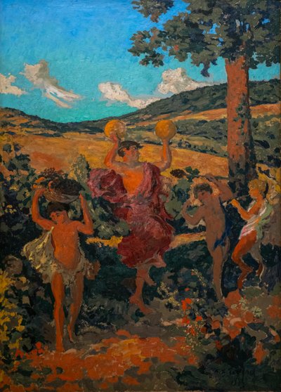 Diptykonen Triumph of Ceres (Pastoral Festival). af Ker Xavier Roussel