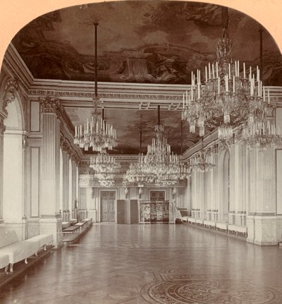 Dansesalen, Royal Palace, Stockholm, Sverige, 1901. af Keystone View Company