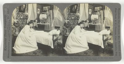 Den tomme krybbe. Vi er tættere på den anden kyst, siden babyen døde, 1899. af Keystone View Company